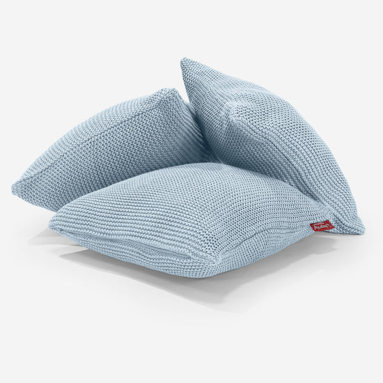 Decorative Cushion 47 x 47cm - 100% Cotton Ellos Misty Blue
