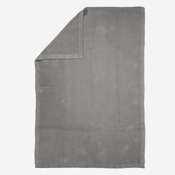 Throw / Blanket - 100% Cotton Ellos Graphite Grey 03