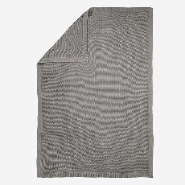 Throw / Blanket - 100% Cotton Ellos Graphite Grey 01
