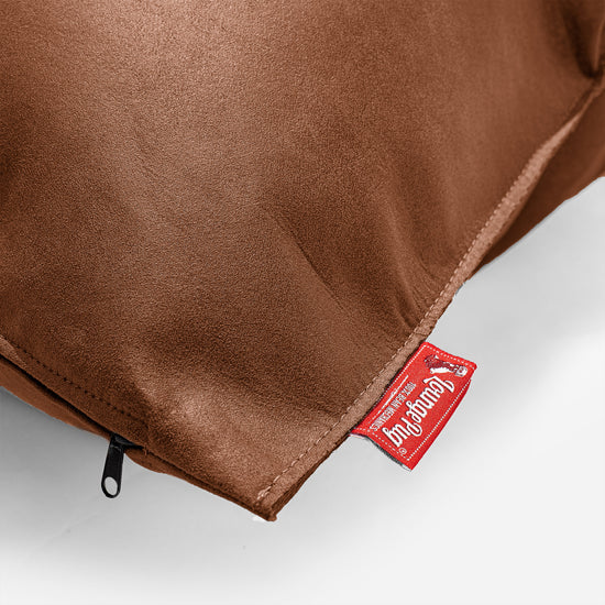 Scatter Cushion 47 x 47cm - Distressed Leather British Tan