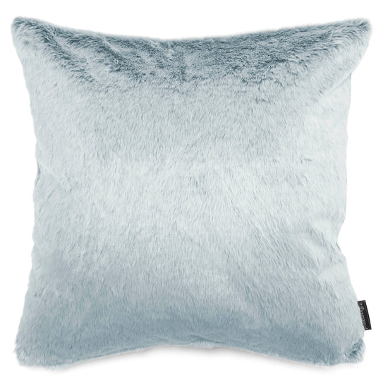 Extra Large Decorative Cushion 70 x 70cm - Faux Rabbit Fur Dusty Blue