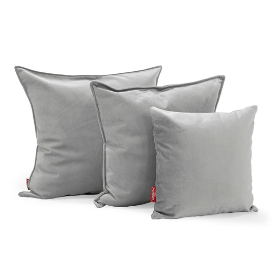 Extra Large Scatter Cushion 70 x 70cm - Velvet Silver 02