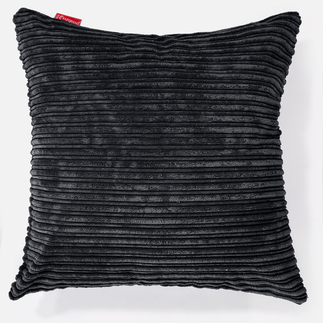 Extra Large Scatter Cushion 70 x 70cm - Cord Black