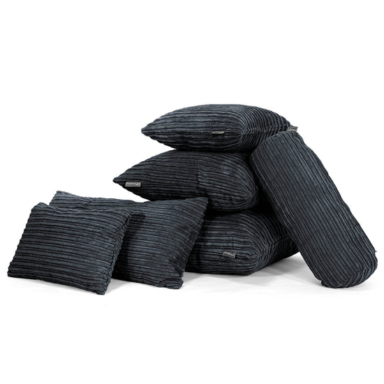Extra Large Scatter Cushion 70 x 70cm - Cord Black
