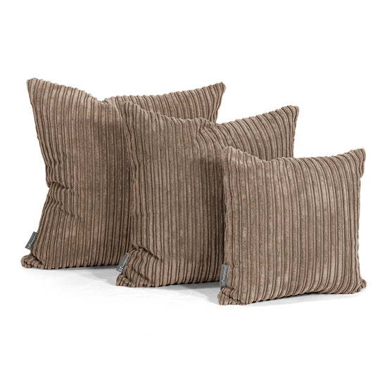 Extra Large Scatter Cushion 70 x 70cm - Cord Mocha Brown