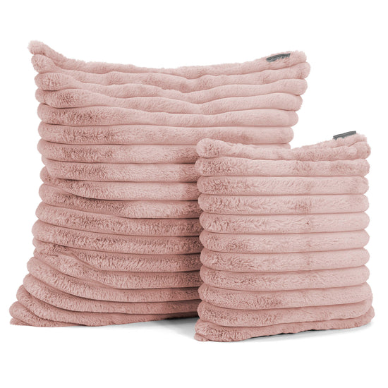 Extra Large Scatter Cushion Cover 70 x 70cm - Ultra Plush Cord Dusty Pink 02