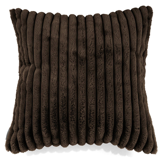 Extra Large Scatter Cushion Cover 70 x 70cm - Ultra Plush Cord Sable 01