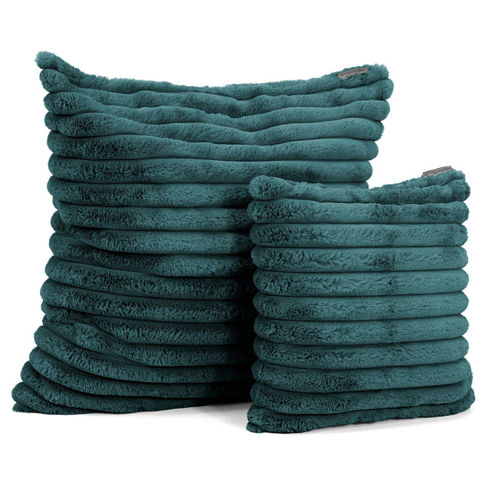 Extra Large Scatter Cushion Cover 70 x 70cm - Ultra Plush Cord Teal 02