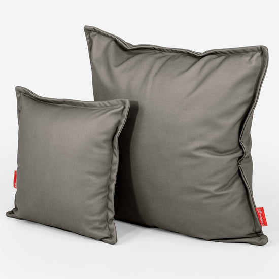 Extra Large Scatter Cushion Cover 70 x 70cm - Vegan Leather Grey 02