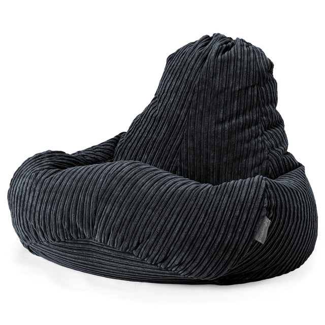 Ultra Lux Gaming Bean Bag Chair - Cord Black 01