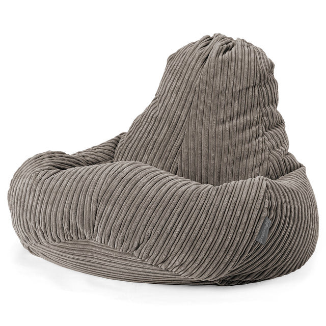 Ultra Lux Gaming Bean Bag Chair - Cord Graphite Grey 01