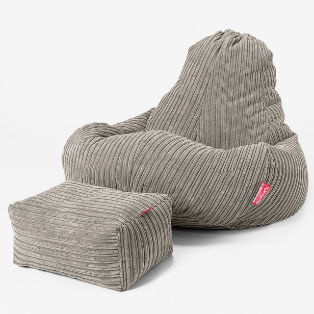 Ultra Lux Gaming Bean Bag Chair - Cord Mink 02