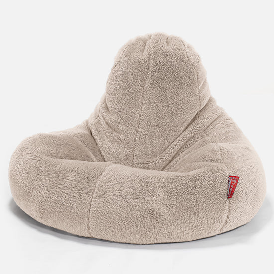 Ultra Lux Gaming Bean Bag Chair - Teddy Faux Fur Mink 01