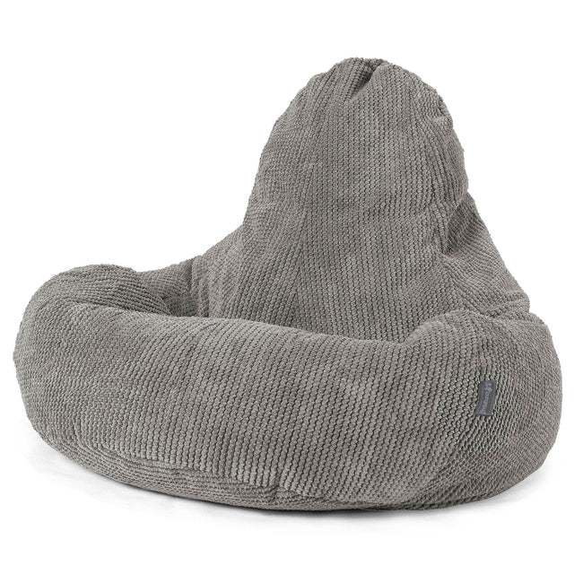 Ultra Lux Gaming Bean Bag Chair - Pom Pom Charcoal Grey 01