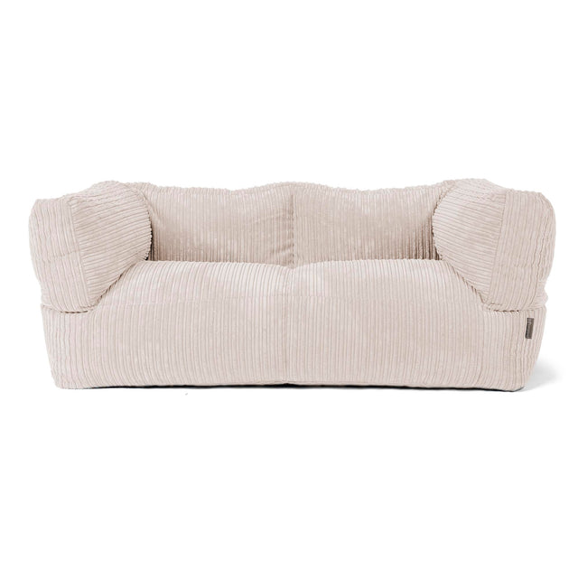 The 2 Seater Albert Sofa Bean Bag - Cord Ivory 01