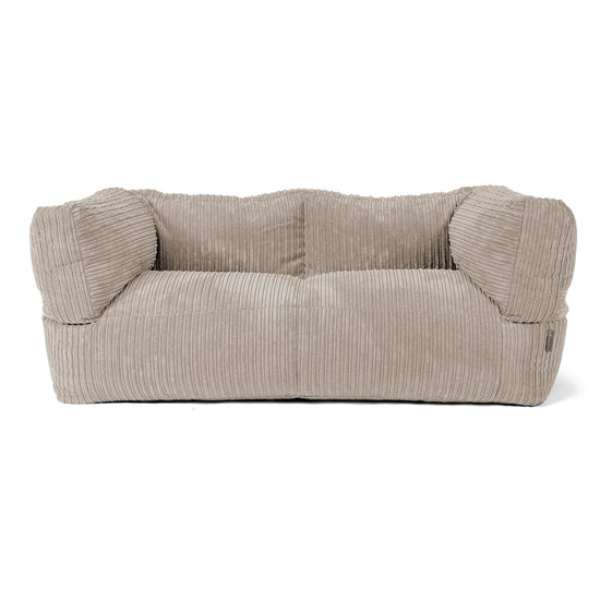 The 2 Seater Albert Sofa Bean Bag - Cord Mink 01