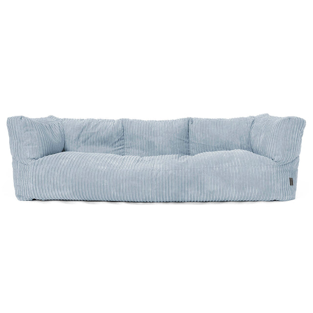 The 3 Seater Albert Sofa Bean Bag - Cord Baby Blue 01