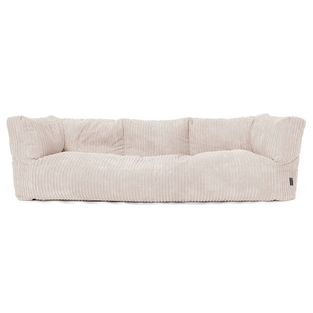 The 3 Seater Albert Sofa Bean Bag - Cord Ivory 01