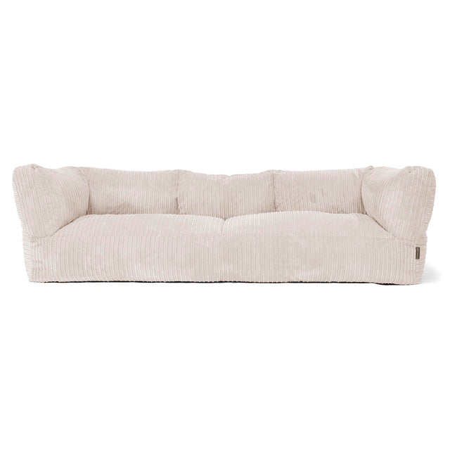 The 3 Seater Albert Sofa Bean Bag - Cord Ivory 01