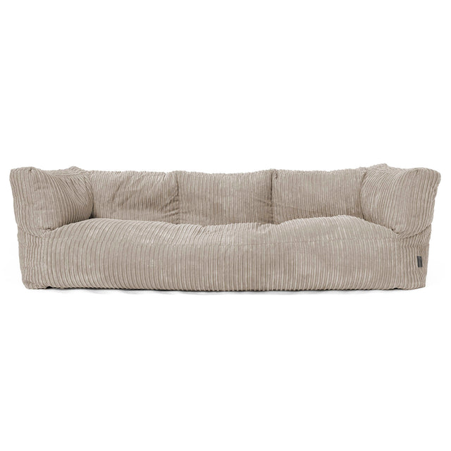 The 3 Seater Albert Sofa Bean Bag - Cord Mink 01