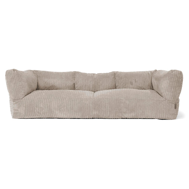 The 3 Seater Albert Sofa Bean Bag - Cord Mink 01