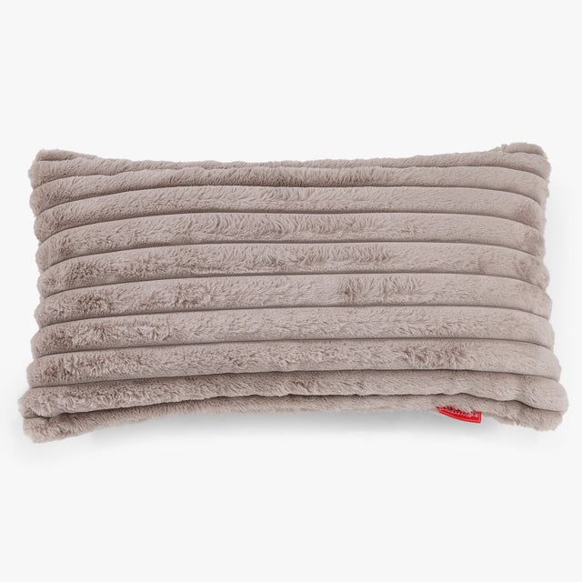 XL Rectangular Support Cushion Cover 40 x 80cm - Ultra Plush Cord Minky 01