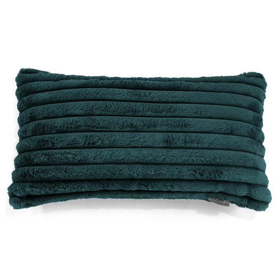 XL Rectangular Support Cushion Cover 40 x 80cm - Ultra Plush Cord Teal 01