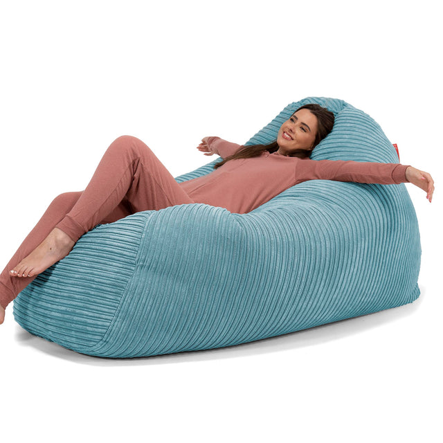 Bean Bag Sofa Hammock - Cord Aegean Blue 01