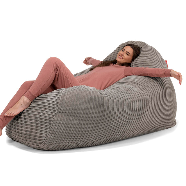 Bean Bag Sofa Hammock - Cord Graphite Grey 01