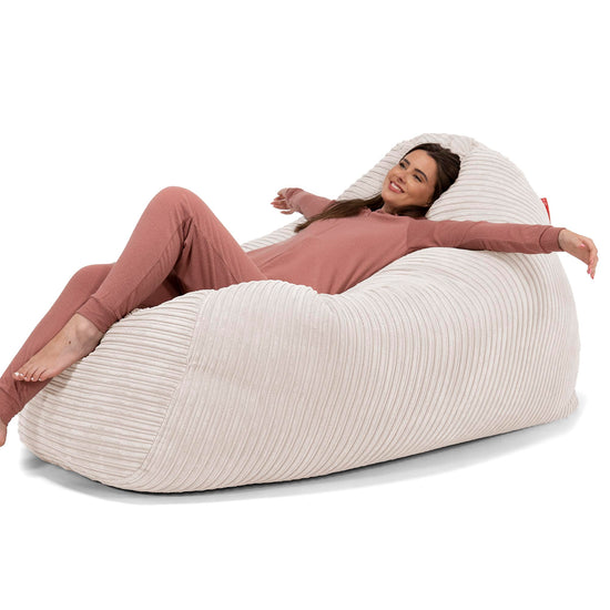 Bean Bag Sofa Hammock - Cord Ivory 01