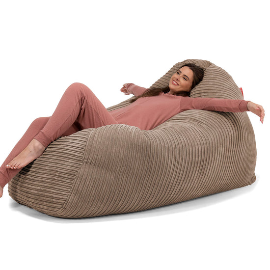 Bean Bag Sofa Hammock - Cord Mocha Brown 01