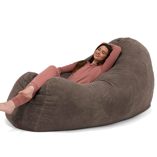 Bean Bag Sofa Hammock - Pom Pom Chocolate Brown 01