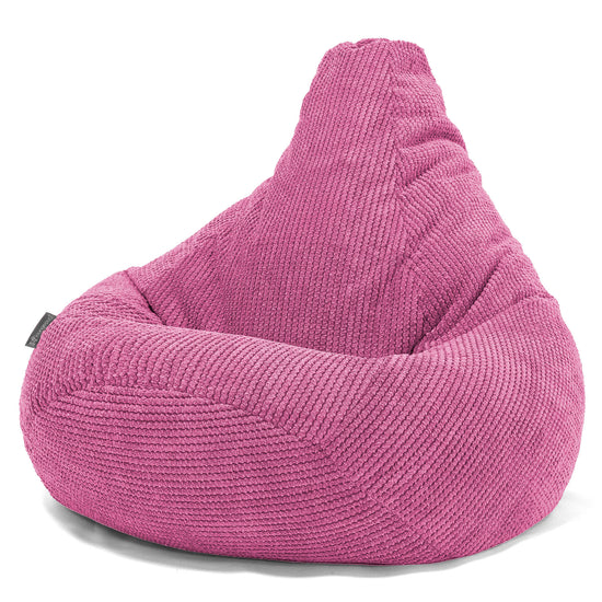 Highback Bean Bag Chair - Pom Pom Pink 02