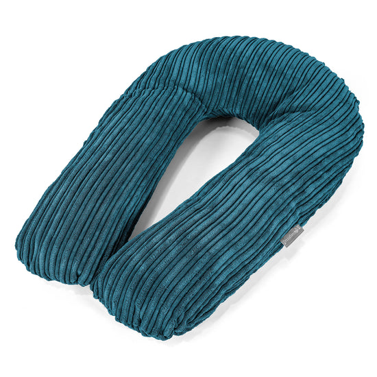 Hug Pillow - Cord Teal Blue 01