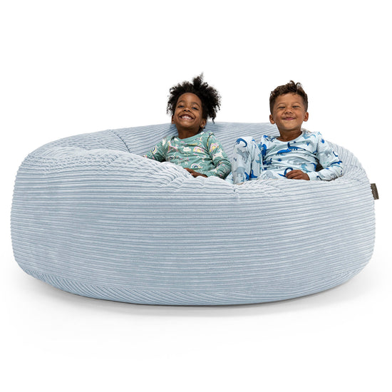 Huge Family Sized Kids' Bean Bag 2-14 yr - Cord Baby Blue 01