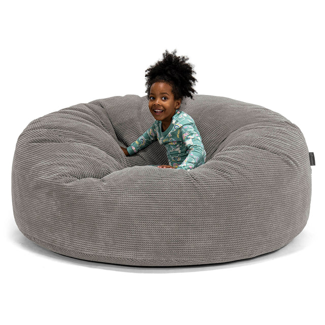 Huge Family Sized Kids' Bean Bag 2-14 yr - Pom Pom Charcoal 01