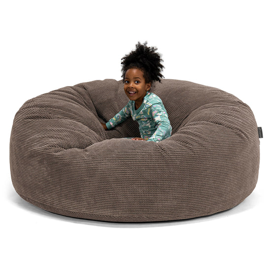 Huge Family Sized Kids' Bean Bag 2-14 yr - Pom Pom Chocolate 01