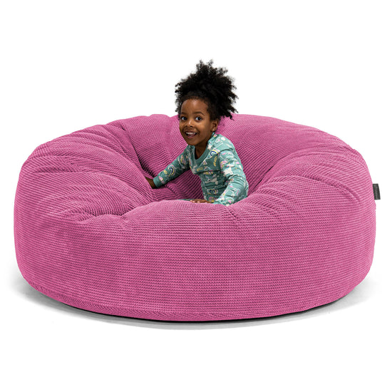 Huge Family Sized Kids' Bean Bag 2-14 yr - Pom Pom Pink 01