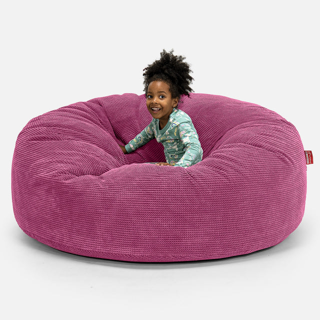 Huge Family Sized Kids' Bean Bag 2-14 yr - Pom Pom Pink 01