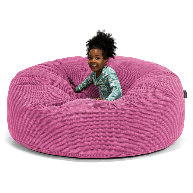 Huge Family Sized Kids' Bean Bag 2-14 yr - Pom Pom Pink 01