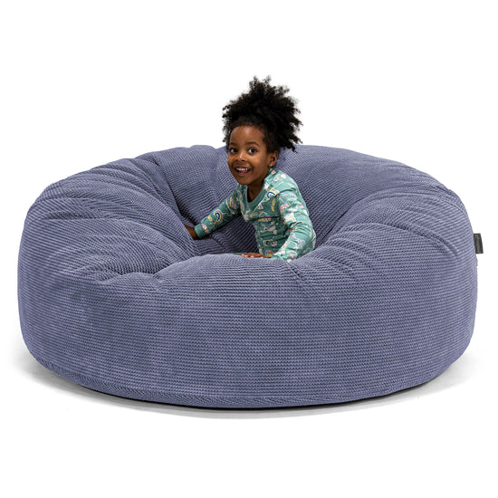 Huge Family Sized Kids' Bean Bag 2-14 yr - Pom Pom Purple 01