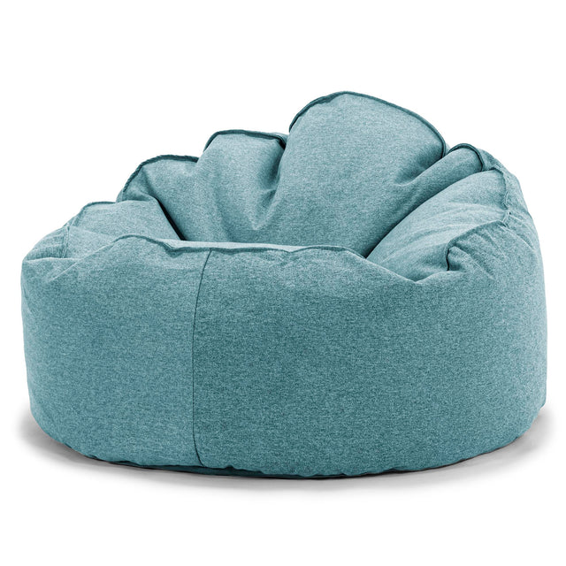 Archi Bean Bag Chair - Interalli Wool Aqua 01