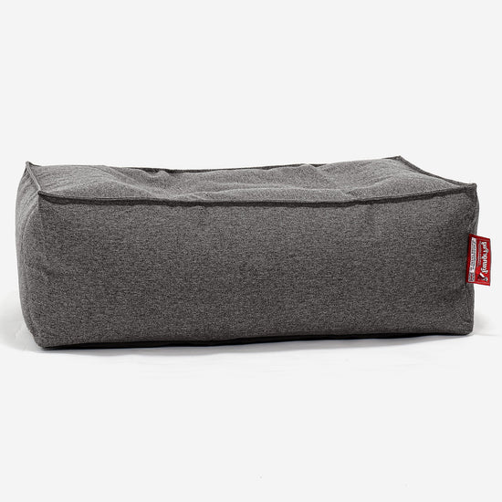 Large Footstool - Interalli Wool Grey 01