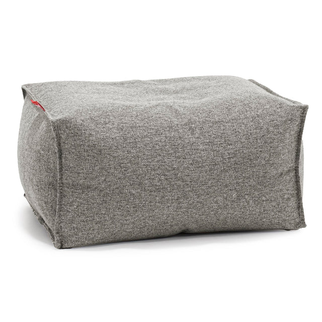 Small Footstool - Interalli Wool Silver 01