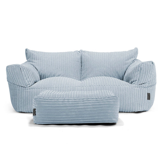 Josephine Sofa Bean Bag - Cord Baby Blue 02