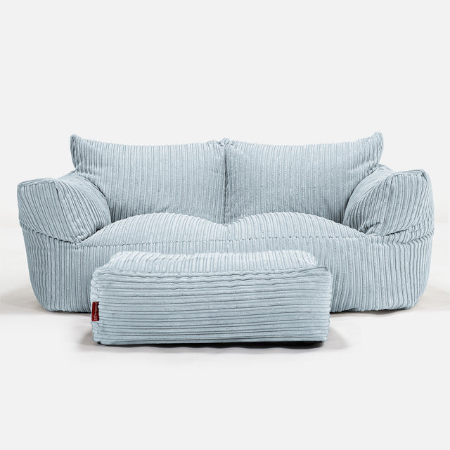 Josephine Sofa Bean Bag - Cord Baby Blue 02