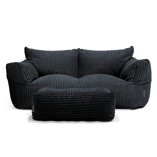 Josephine Sofa Bean Bag - Cord Black 02