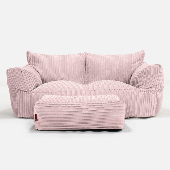 Josephine Sofa Bean Bag - Cord Blush Pink 02