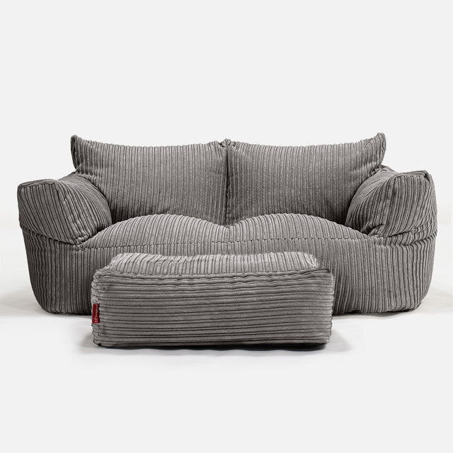 Josephine Sofa Bean Bag - Cord Graphite Grey 02