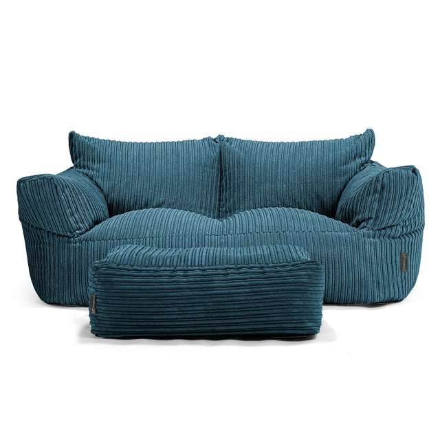 Josephine Sofa Bean Bag - Cord Navy Blue 02
